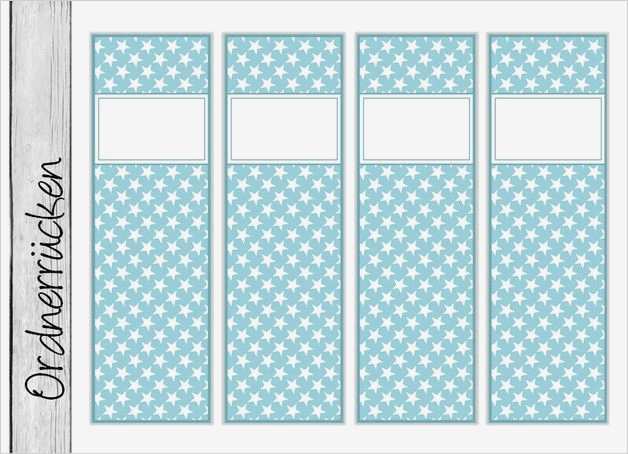 Etiketten ordnerrücken Vorlage Luxus Diy ordnerrücken • Sterne Türkis • Ob19 Bogen