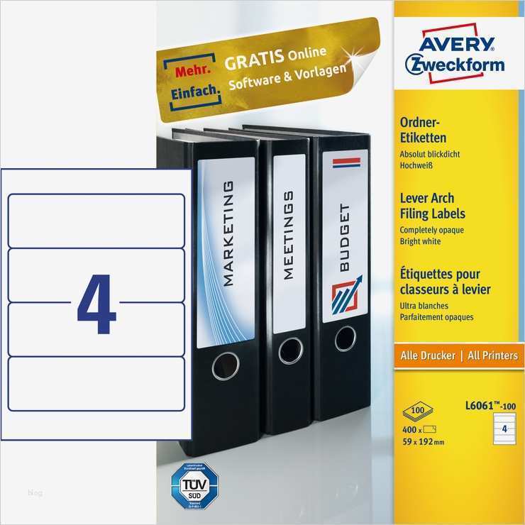 Etiketten ordnerrücken Vorlage Schönste Avery Zweckform ordnerrücken Etiketten