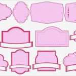 Etiketten Oval Vorlage Luxus Vorlagen Für Leere Rosa Etiketten — Stockvektor