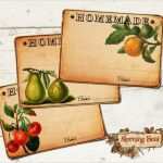 Etiketten Selber Machen Vorlagen Wunderbar Jam Pot Etiketten Voor Zelfgemaakte Goederen Set Van 6