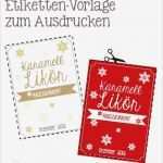 Etiketten Vorlage Weihnachten Süß Adventskalender Türchen Nr 13 Leckerer Karamell Likör