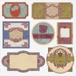 Etiketten Vorlagen Kostenlos Vintage Inspiration Satz Von Retro Vintage Etiketten Vektor Illustration