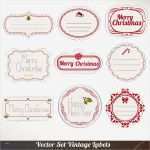 Etiketten Weihnachten Vorlagen Genial Satz Von Vektor Weihnachten Etiketten — Stockvektor