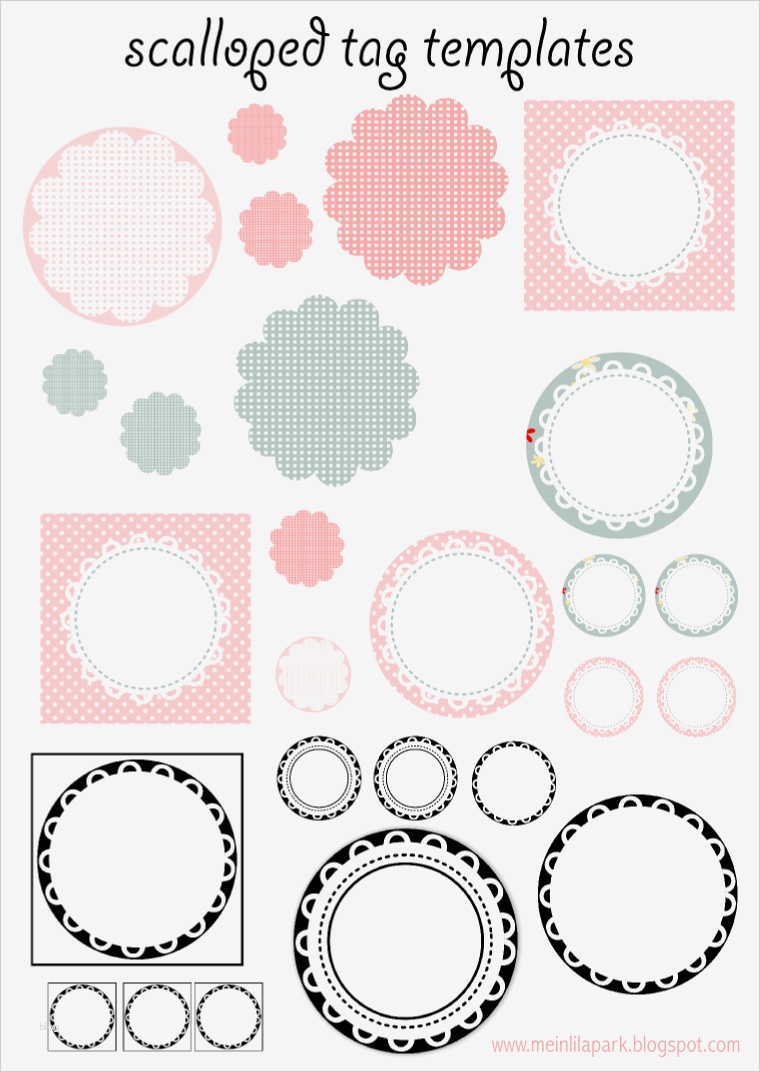Etiketten Weihnachten Vorlagen Gut Free Printable Scalloped Tag Templates Muschelrand