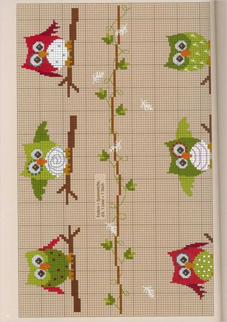 Eule Kreuzstich Vorlage Beste Die Besten 25 Kreuzstich Eule Ideen Auf Pinterest