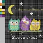 Eule Kreuzstich Vorlage Fabelhaft La Noche De Lo Buhos Punto De Cruz Pinterest