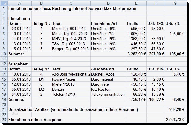 Eür Vorlage Finanzamt Fabelhaft File Image Image