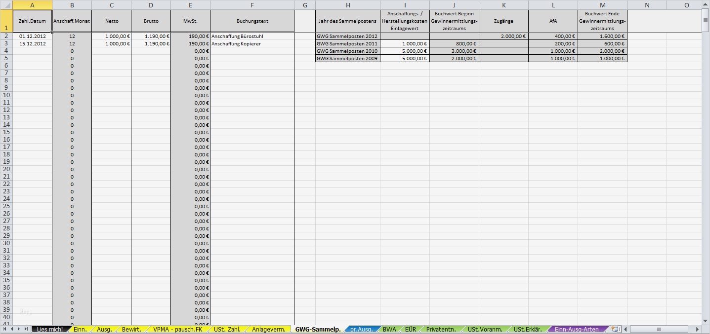 Eür Vorlage Kleinunternehmer Einzigartig Excel Vorlage Einnahmenüberschussrechnung EÜr 2013