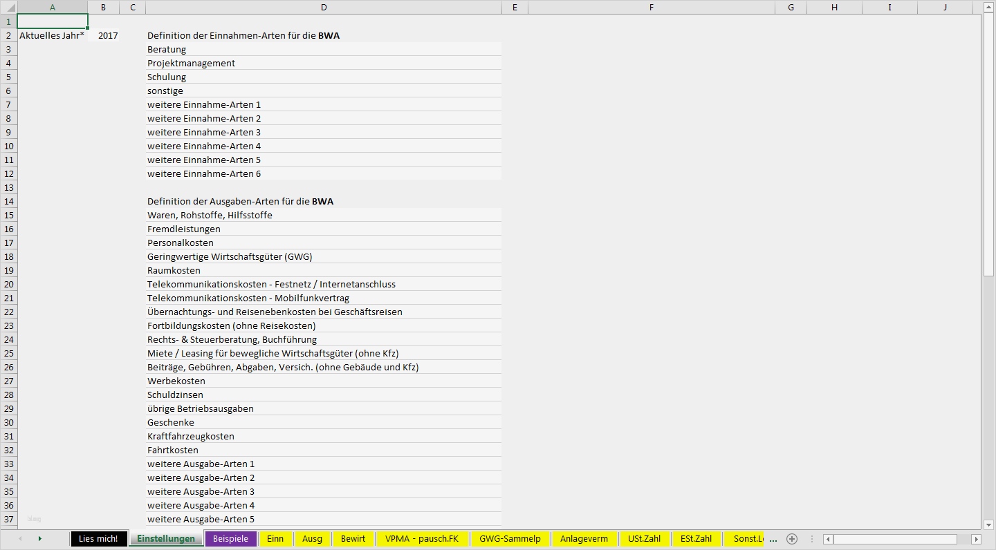 Eür Vorlage Kleinunternehmer Schönste Excel Vorlage Einnahmenüberschussrechnung EÜr Pierre