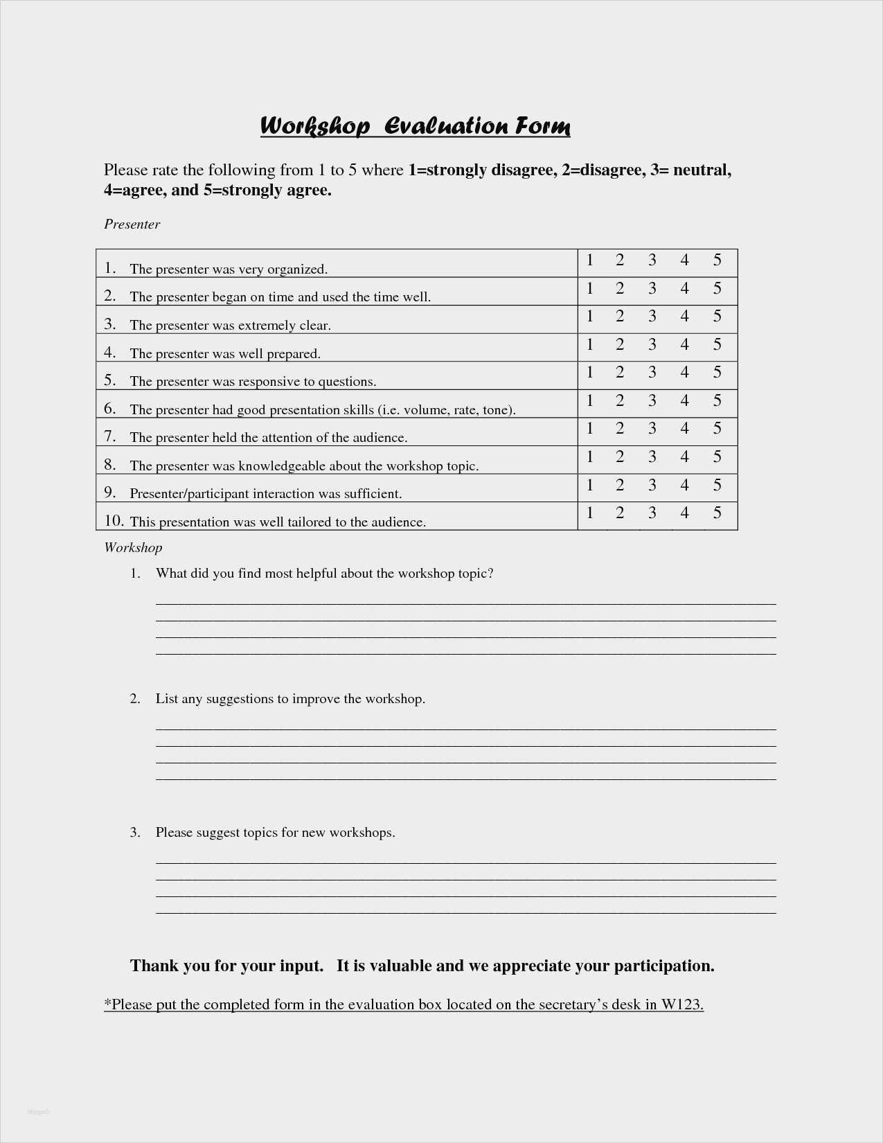 Evaluation Seminar Vorlage Schönste Feedbackbogen Vorlage Seminar Schönste Workshop Evaluation