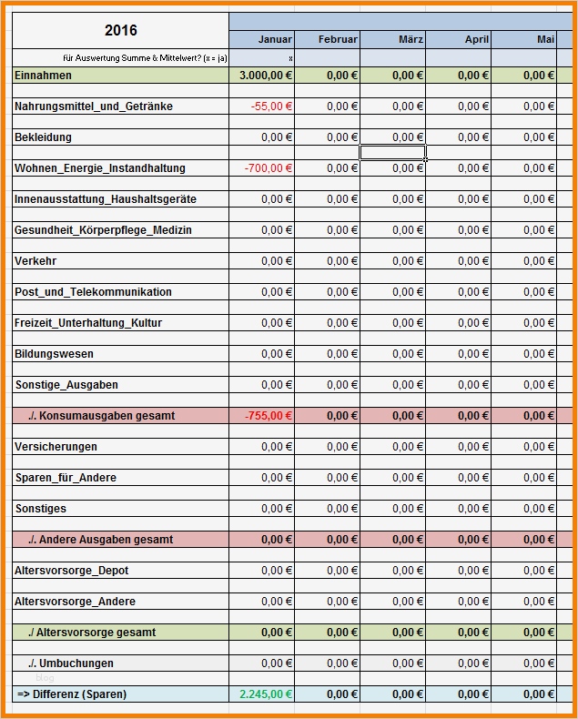 Excel Haushaltsbuch Vorlage Angenehm 10 Haushaltsbuch Excel
