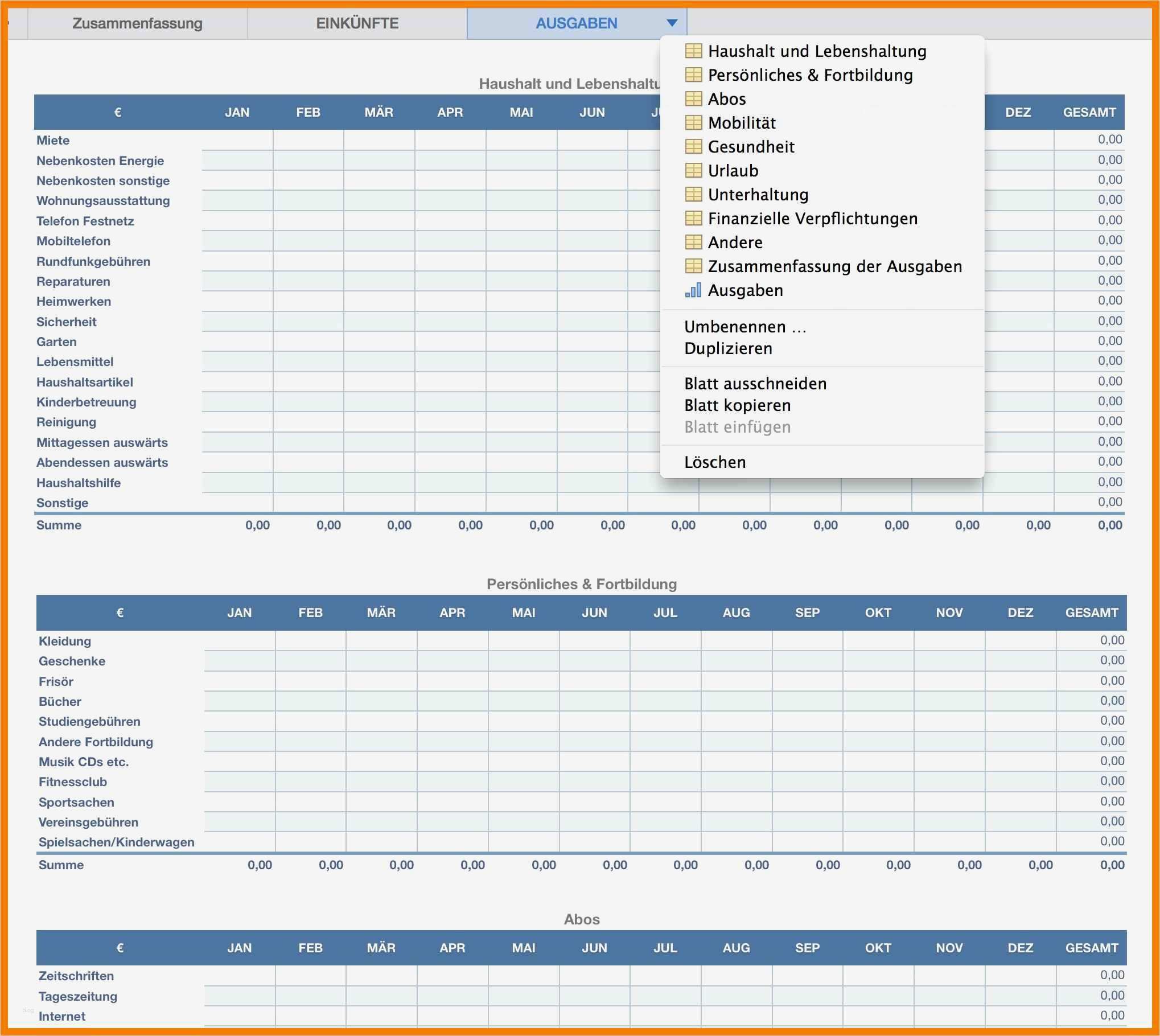 Excel Haushaltsbuch Vorlage Erstaunlich 8 Vorlage Haushaltsbuch