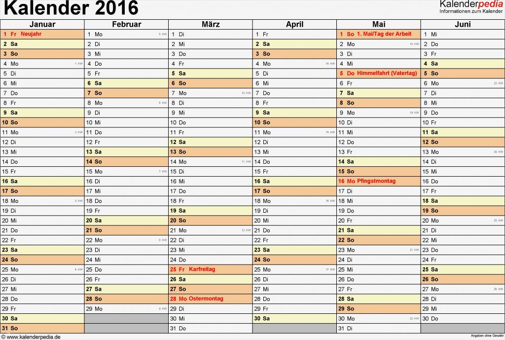 Excel Kalender Vorlage Erstaunlich Kalender 2016 In Excel Zum Ausdrucken 16 Vorlagen