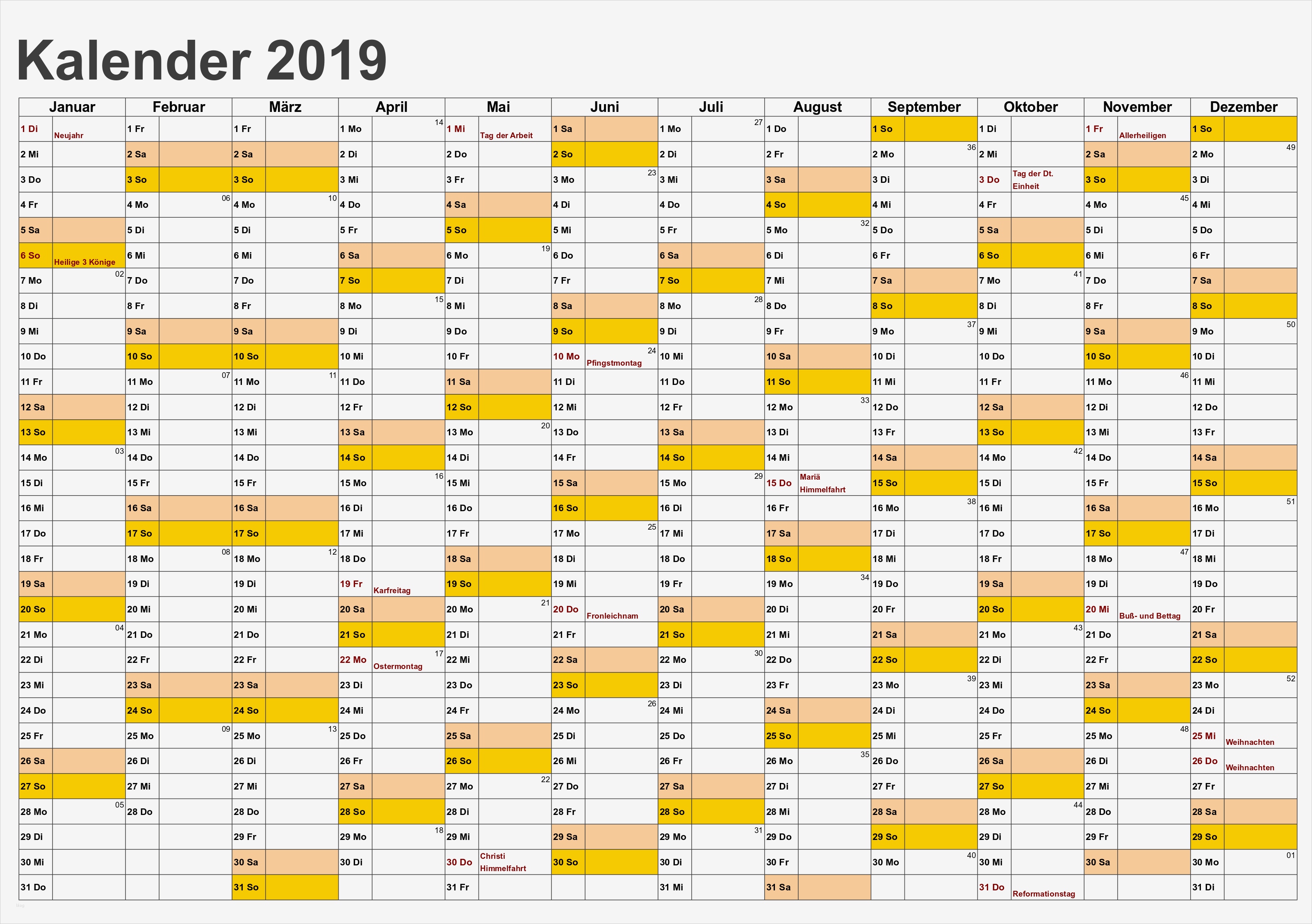 Excel Kalender Vorlage Luxus Kalender 2019 Schweiz Ausdrucken Ferien Feiertage Excel