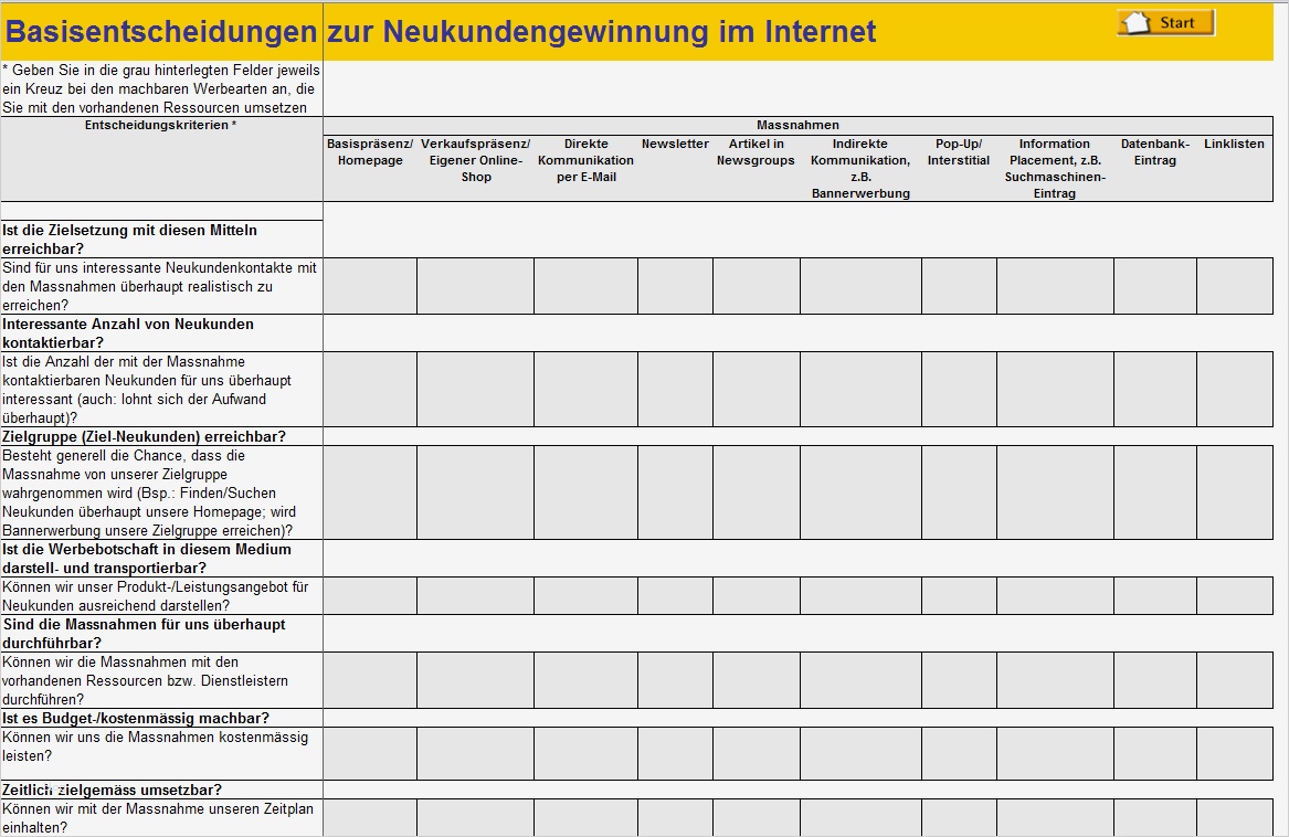 Excel Marketingplan Vorlage Muster Einzigartig Line Neukundengewinnung Excel Vorlage Zum Download