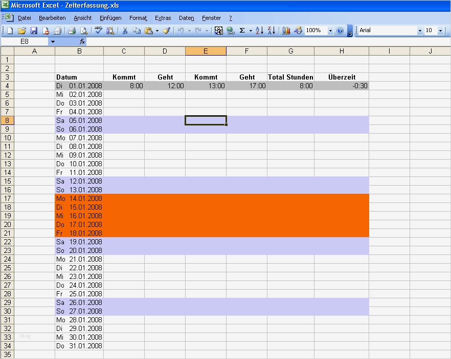 Excel Stunden Berechnen Vorlage Einzigartig Gallery Of Excel Zeiterfassung formel Pause Mitarbeiter