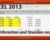 Excel Stunden Berechnen Vorlage Hübsch Mit Uhrzeiten Und Stunden Rechnen Excel