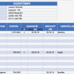 Excel Tabelle Vorlage Erstellen Angenehm Kostenlose Excel Inventar Vorlagen