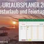 Excel Urlaubsplaner Vorlage Gut Kostenloser Excel Urlaubsplaner 2018 Mit Resturlaub Und