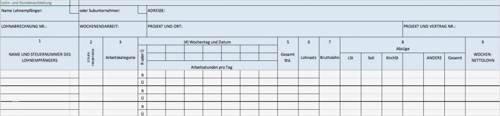 Excel Vorlage Arbeitsstunden Neu Kostenlose Excel Vorlagen Für Bauprojektmanagement