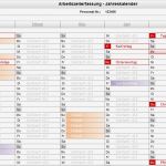 Excel Vorlage Arbeitszeit Gut Excel Arbeitszeit Jahreskalender Abwesenheiten