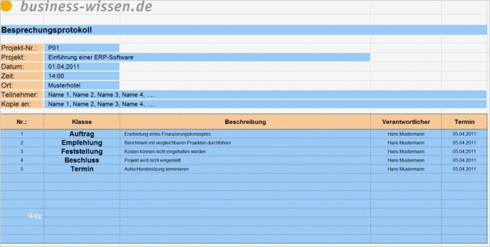 Excel Vorlage Besprechungsprotokoll Gut Besprechungsprotokoll Mit Übersicht Der Ergebnisse Und