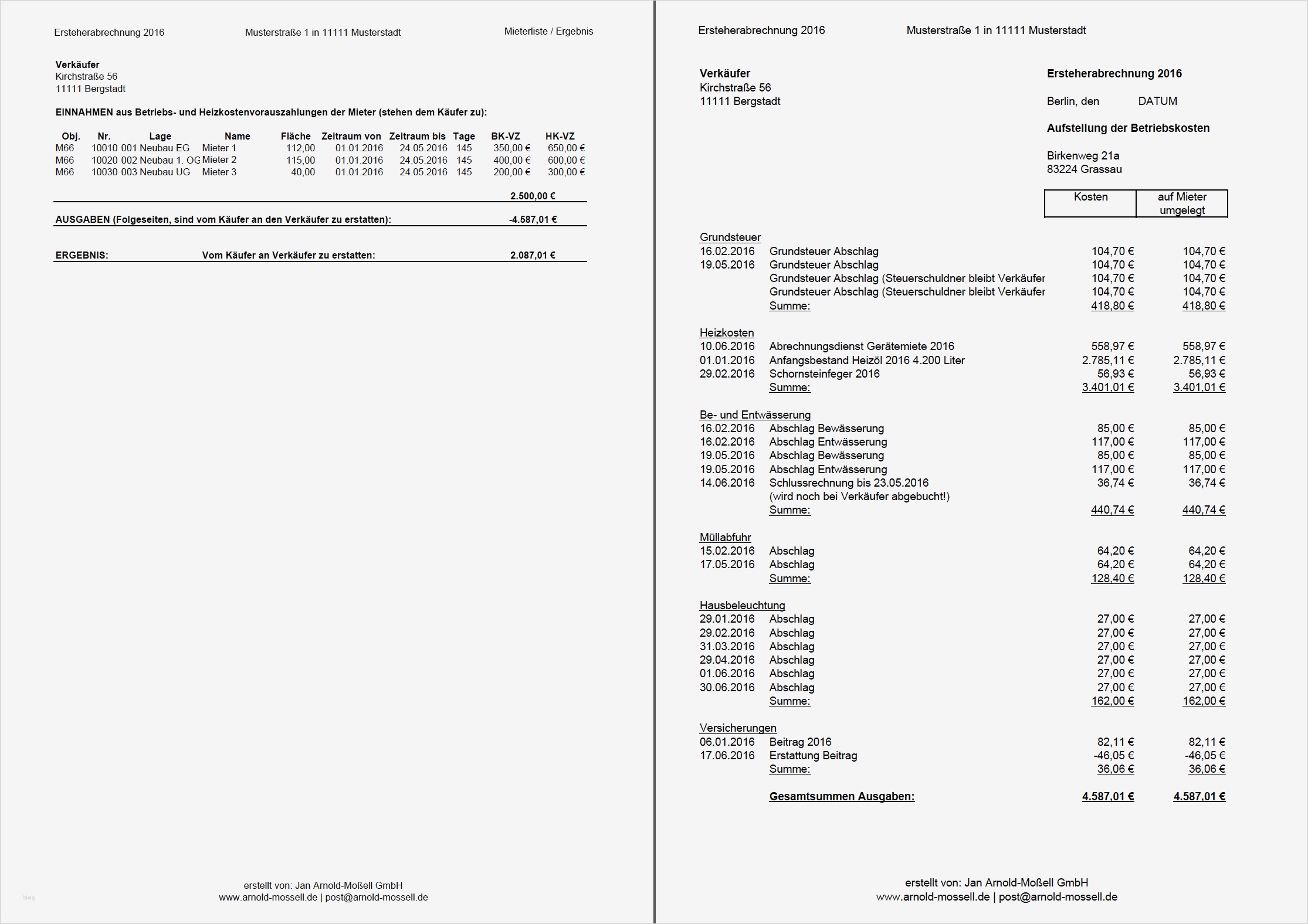 Excel Vorlage Betriebskostenabrechnung Einzigartig Vorlage Für Nebenkostenabrechnung