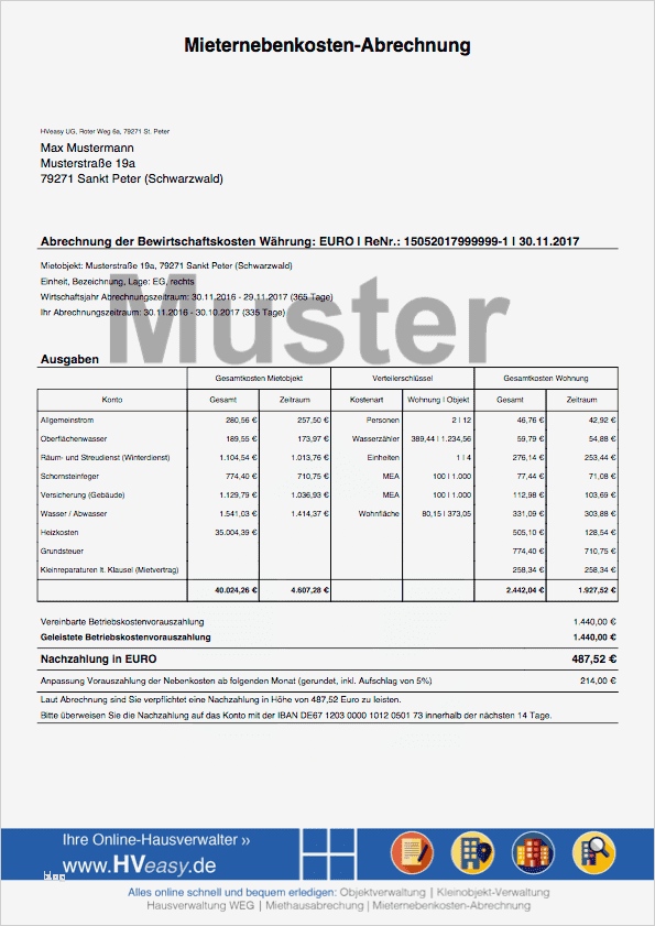 Excel Vorlage Betriebskostenabrechnung Fabelhaft Vorlage Für Nebenkostenabrechnung