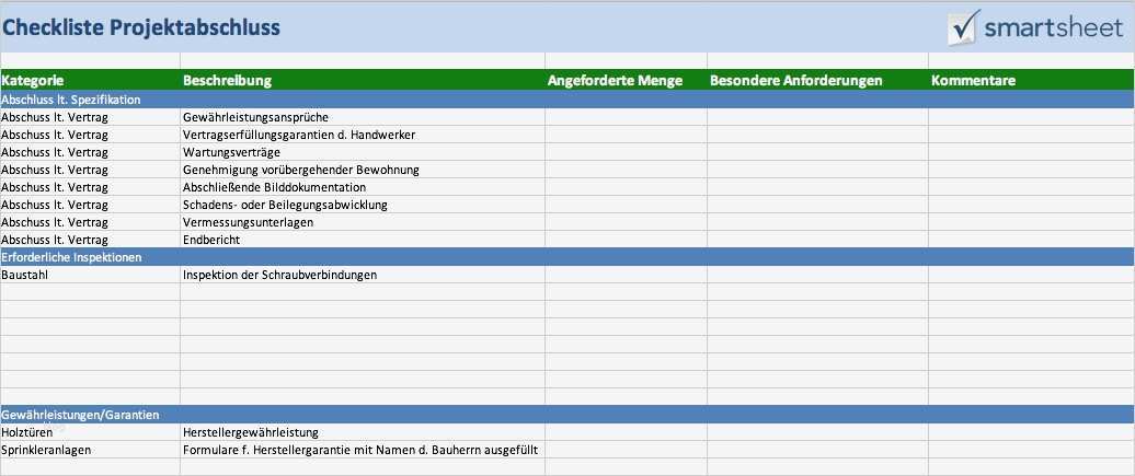 Excel Vorlage Checkliste Beste Ausgezeichnet Projekt Checklisten Vorlage Kostenlos Bilder