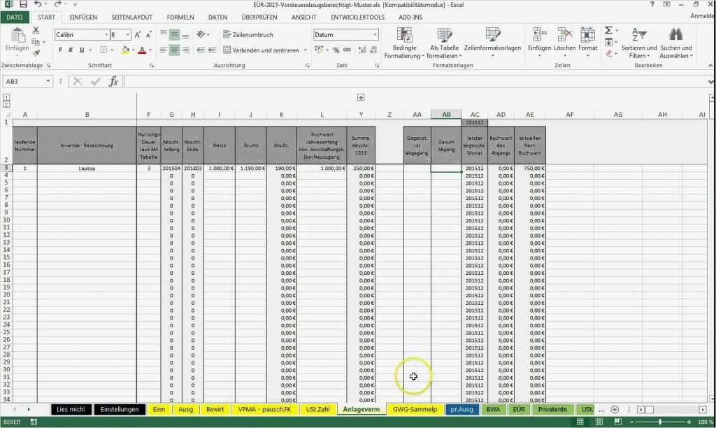 Excel Vorlage Einnahmenüberschussrechnung Einzigartig Einführung Excel Vorlage Einnahmenüberschussrechnung