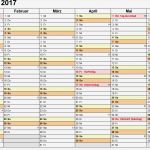 Excel Vorlage Kalender 2017 Angenehm Kalender 2017 Zum Ausdrucken In Excel 16 Vorlagen