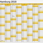 Excel Vorlage Kalender 2017 Best Of Kalender 2018 Hamburg Ausdrucken Ferien Feiertage