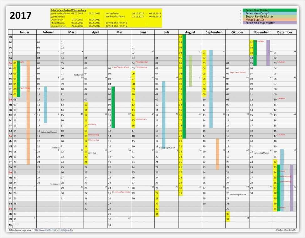 Excel Vorlage Kalender 2017 Cool Kalender Excel Vorlage – Bilder19