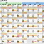 Excel Vorlage Kalender 2017 Inspiration Halbjahreskalender 2017 2018 Als Excel Vorlagen Zum Ausdrucken