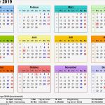 Excel Vorlage Kalender Einzigartig Kalender 2019 Zum Ausdrucken In Excel 16 Vorlagen