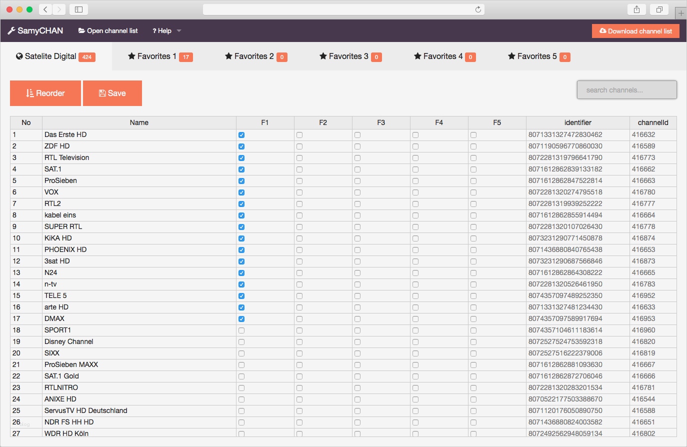 Excel Vorlage Senderliste Inspiration Samychan Kanaleditor Für Samsung Tv Web App Chip