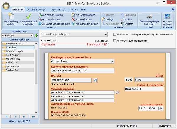 Excel Vorlage Sepa überweisung Elegant Sepa Transfer Download