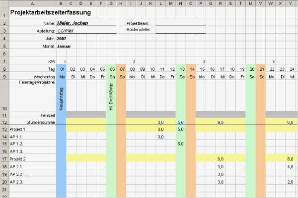 Excel Vorlage Zeiterfassung Wunderbar Excel