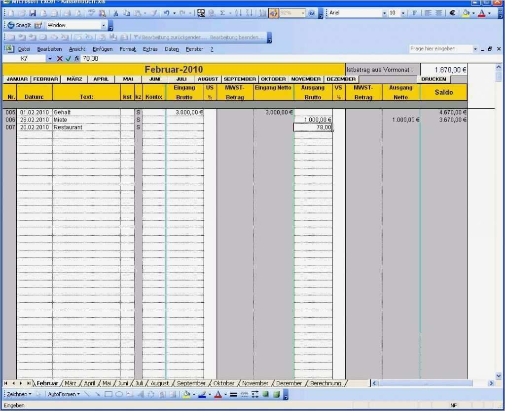 Excel Vorlagen Download Schön atemberaubend Kassenbuch Vorlagen Fotos Beispiel