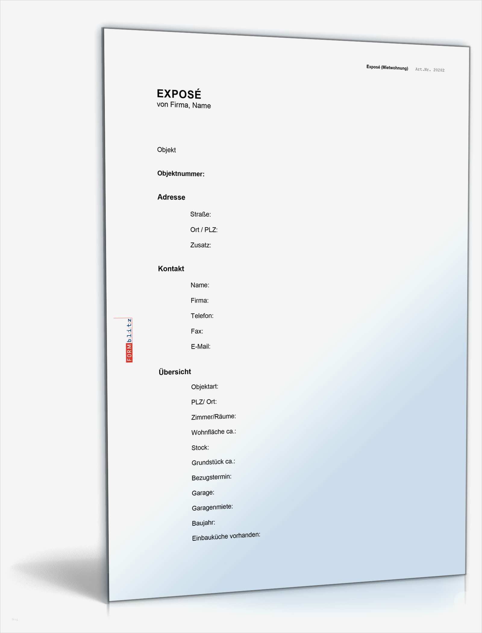 Expose Vorlage Süß Makler Exposé Mietwohnung