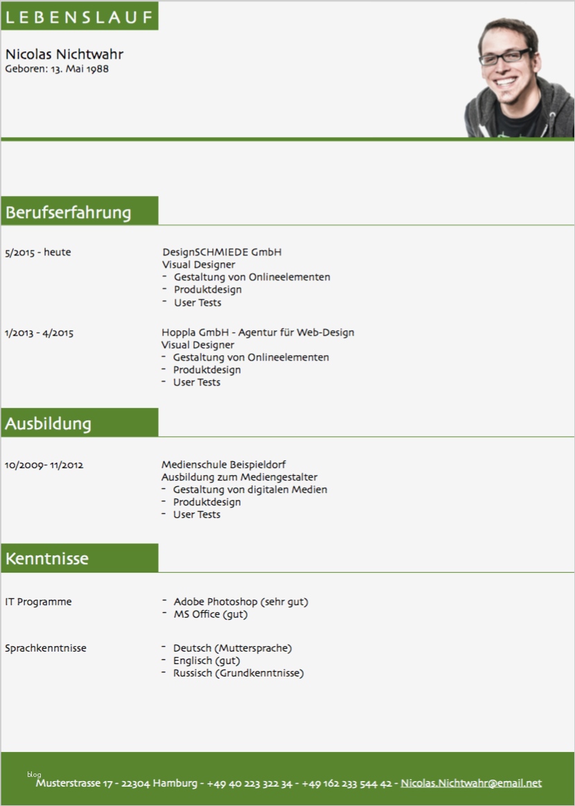 Exposé Vorlage Word Kostenlos Hübsch Lebenslauf Muster 3 Gruen Kostenlos En