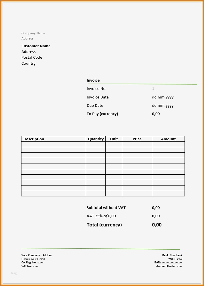 Exposé Vorlage Word Kostenlos Wunderbar 8 Vorlage Rechnung Word