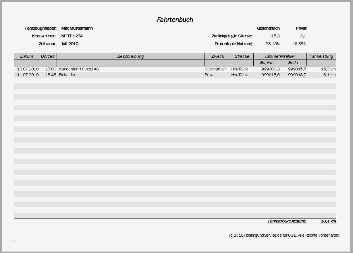 Fahrtenbuch Vorlage Pdf Best Of Hostingundservice Fahrtenbuch