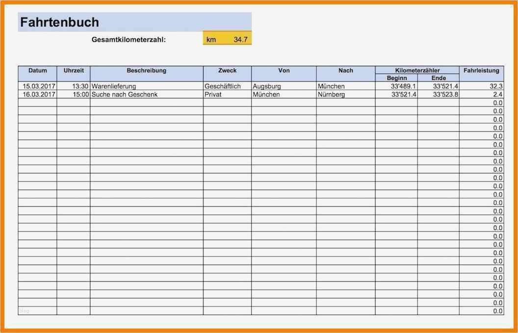 Fahrtennachweis Vorlage Luxus 6 Fahrtenbuch Vorlage Pdf