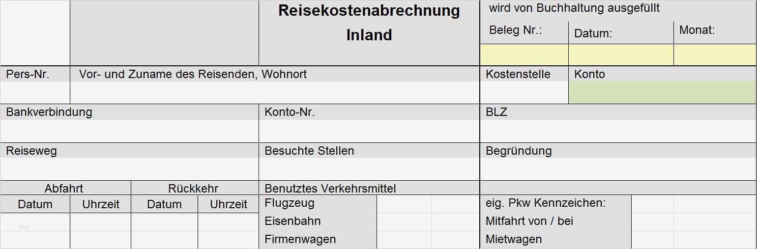 Fahrtkostenerstattung Vorlage Angenehm Reisekostenabrechnung Per formular Mit Ausfüllhilfe