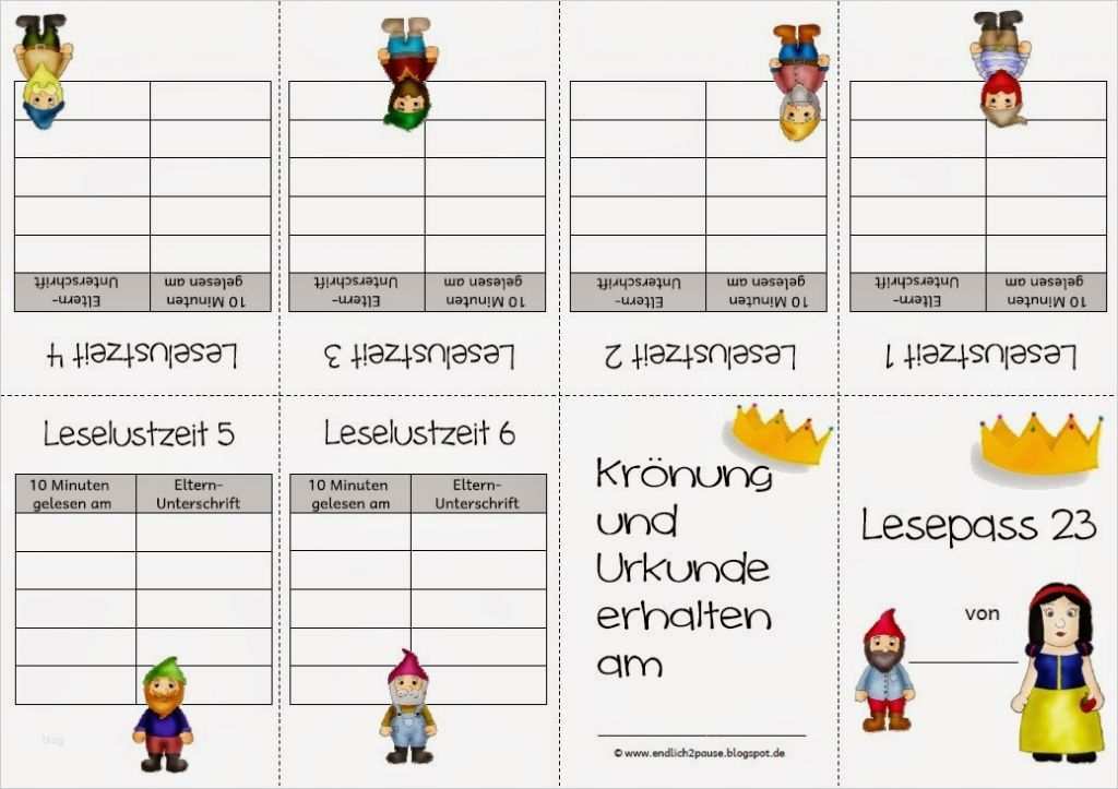 Faltbuch Vorlage Großartig Endlich Pause 2 0 Neue Lesurkunden O Und