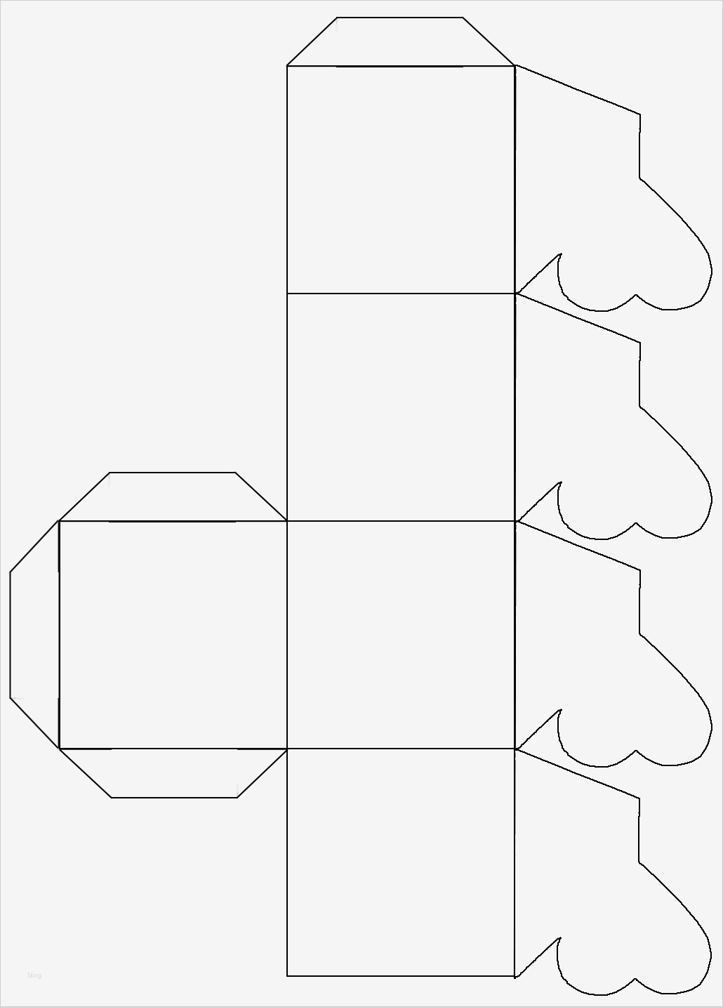 Faltschachtel Vorlage Erstaunlich Kleeblatt Faltschachtel Folding Box Cloverleaf