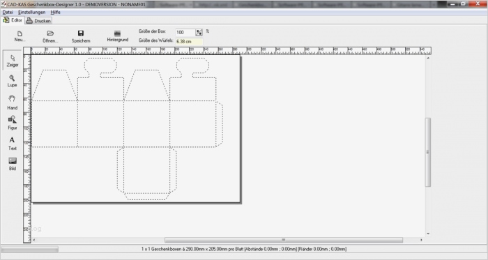 Faltschachtel Vorlage Großartig Geschenkbox Designer 1 0 Download