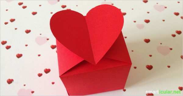 Faltschachtel Vorlage Neu Herzschachtel Ohne Kleben Basteln Druckvorlage & Anleitung