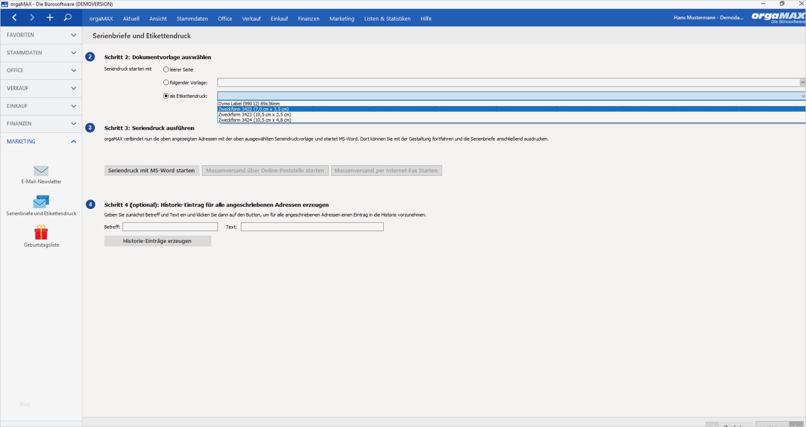 Fanbrief Vorlage Einzigartig Serienbrief & Etikettendruck